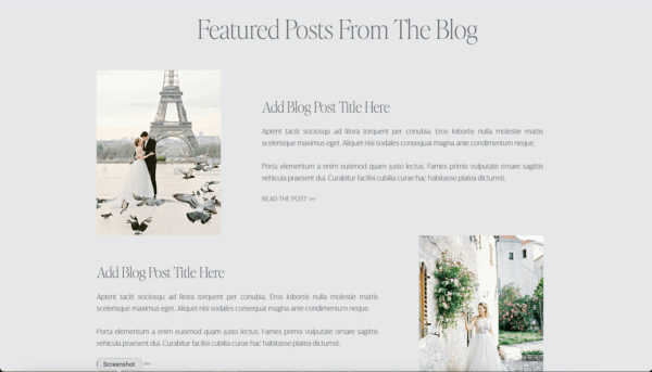 Fontainebleau Home Page Blog Section